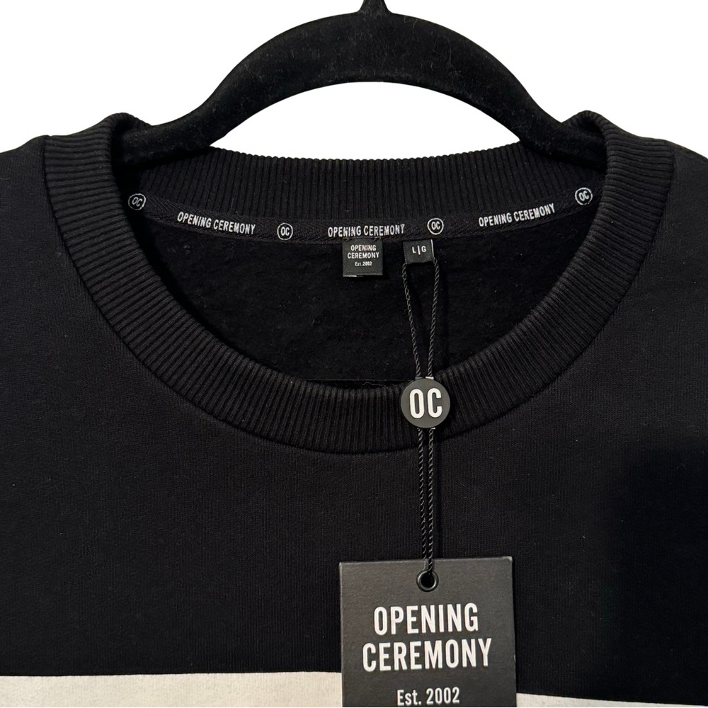 ⚫️⚪️ Opening Ceremony Unisex Cut Off Boxy Logo Sweater - Picture 7 of 9